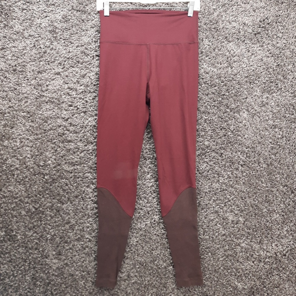 Joy Lab Yoga Pants Women Small Maroon Stretch Cute Leggings Warm Ankles